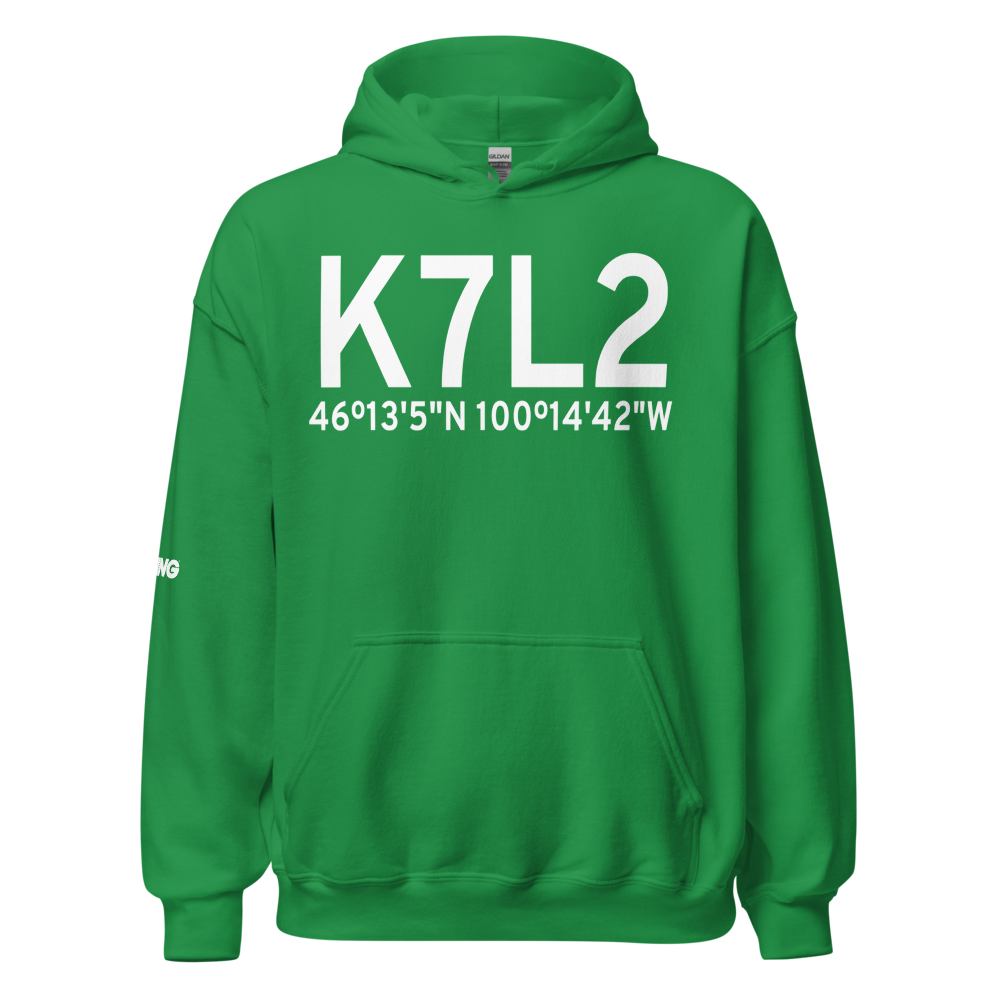 Linton Municipal Airport (K7L2) ICAO Hoodie Sweatshirt 