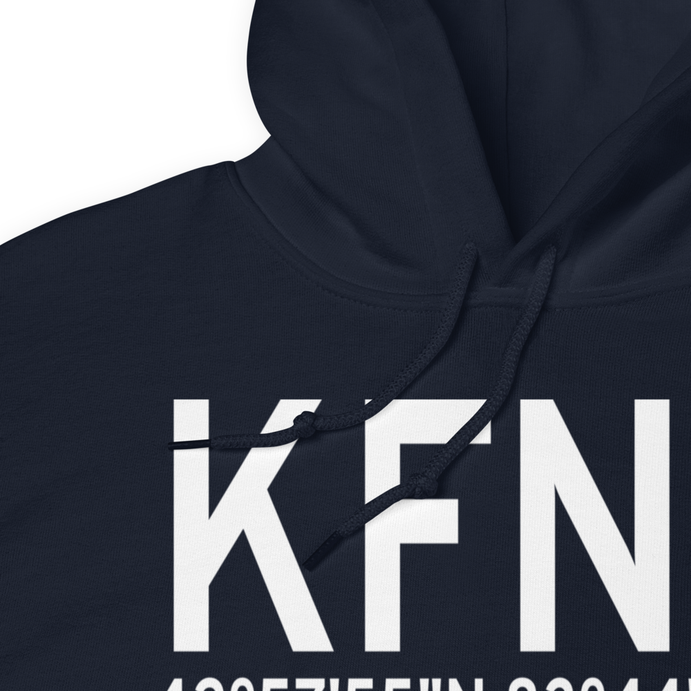 Bishop International Airport (KFNT) ICAO Hoodie Sweatshirt 