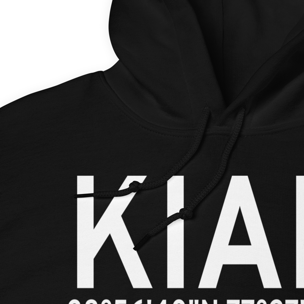 Washington Dulles International Airport (KIAD) ICAO Hoodie Sweatshirt 