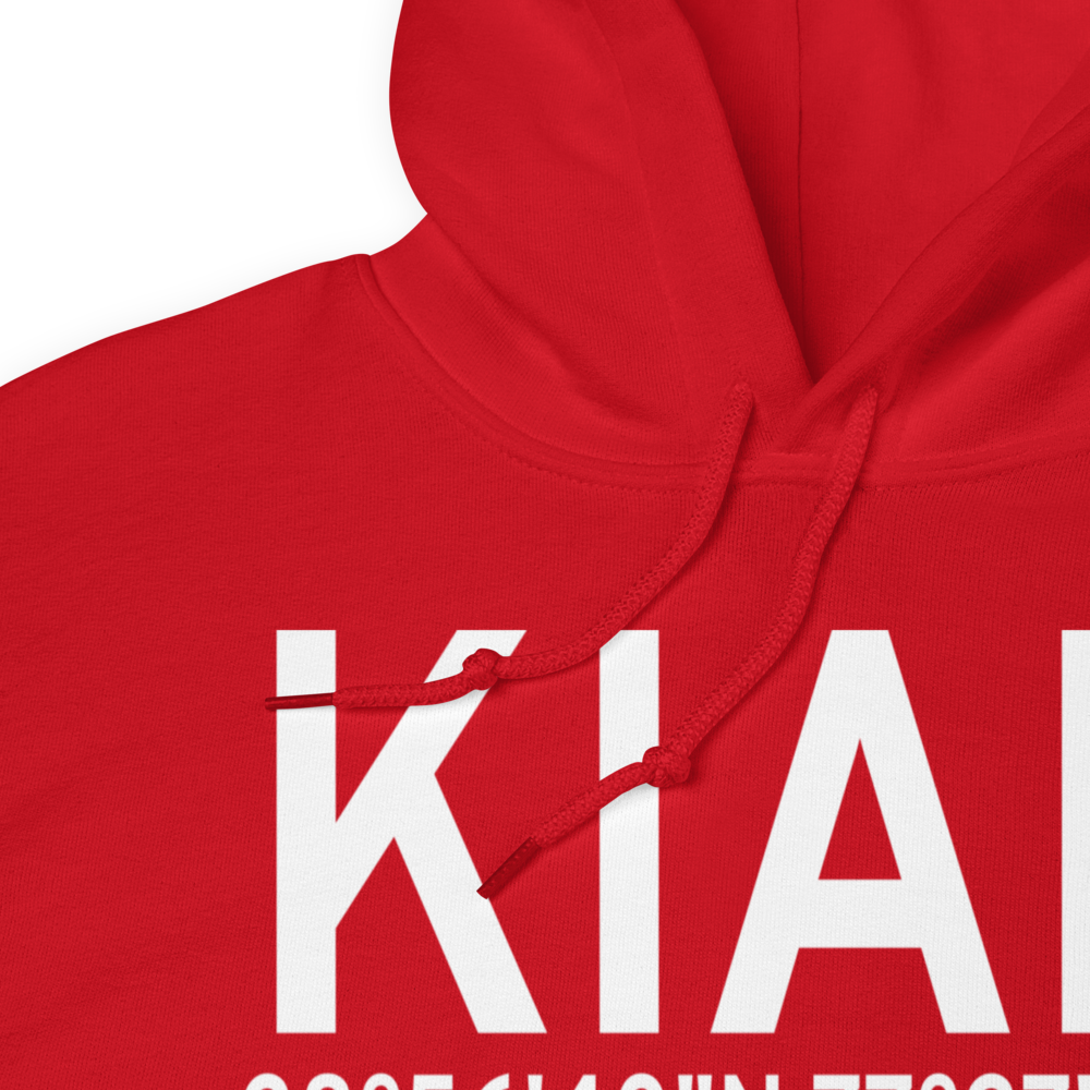Washington Dulles International Airport (KIAD) ICAO Hoodie Sweatshirt 