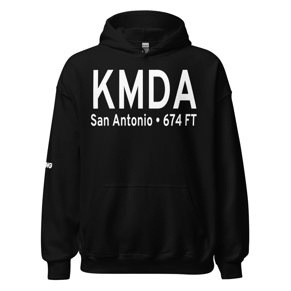 Martindale Army Heliport (KMDA) ICAO Hoodie Sweatshirt 