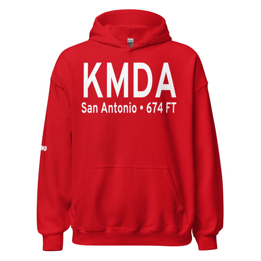 Martindale Army Heliport (KMDA) ICAO Hoodie Sweatshirt 