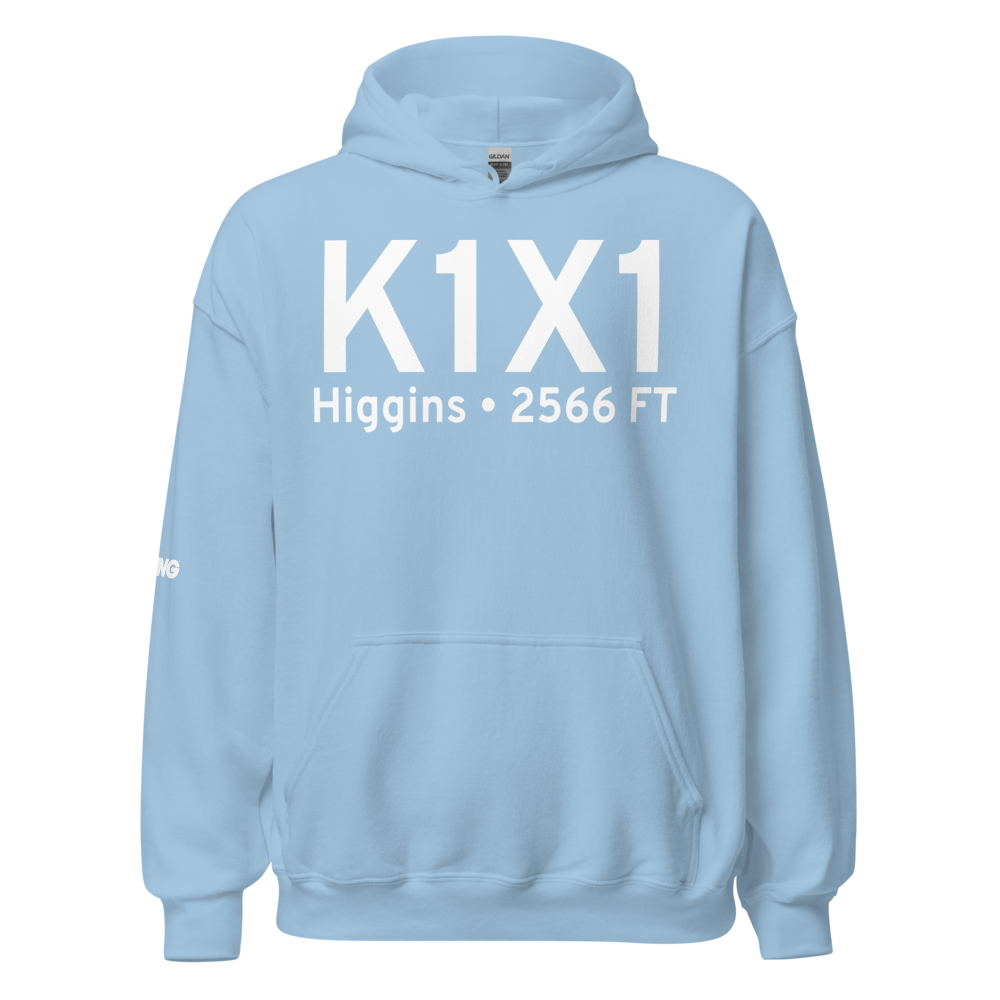 Higgins-Lipscomb County Airport (K1X1) ICAO Hoodie Sweatshirt 