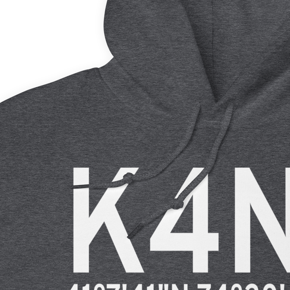Greenwood Lake Airport (K4N1) ICAO Hoodie Sweatshirt 