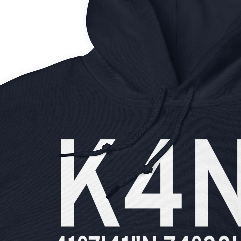 Greenwood Lake Airport (K4N1) ICAO Hoodie Sweatshirt 