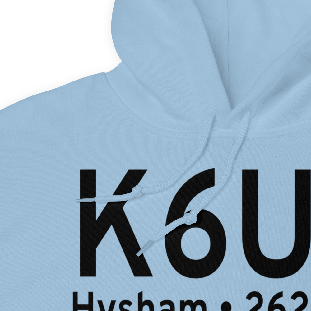 Hysham Airport (K6U7) ICAO Hoodie Sweatshirt 