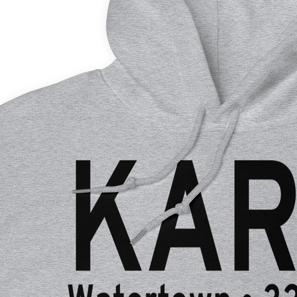Watertown International Airport (KART) ICAO Hoodie Sweatshirt 