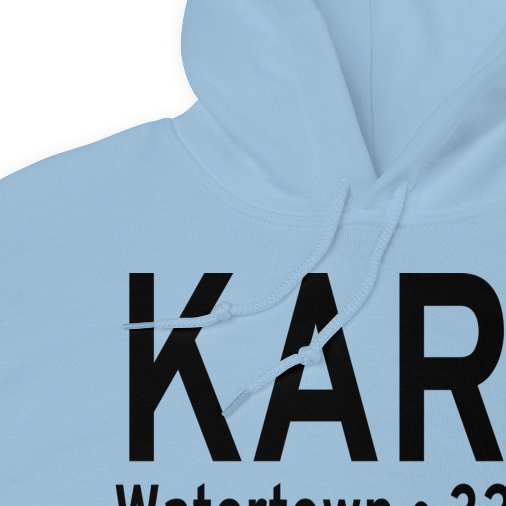 Watertown International Airport (KART) ICAO Hoodie Sweatshirt 