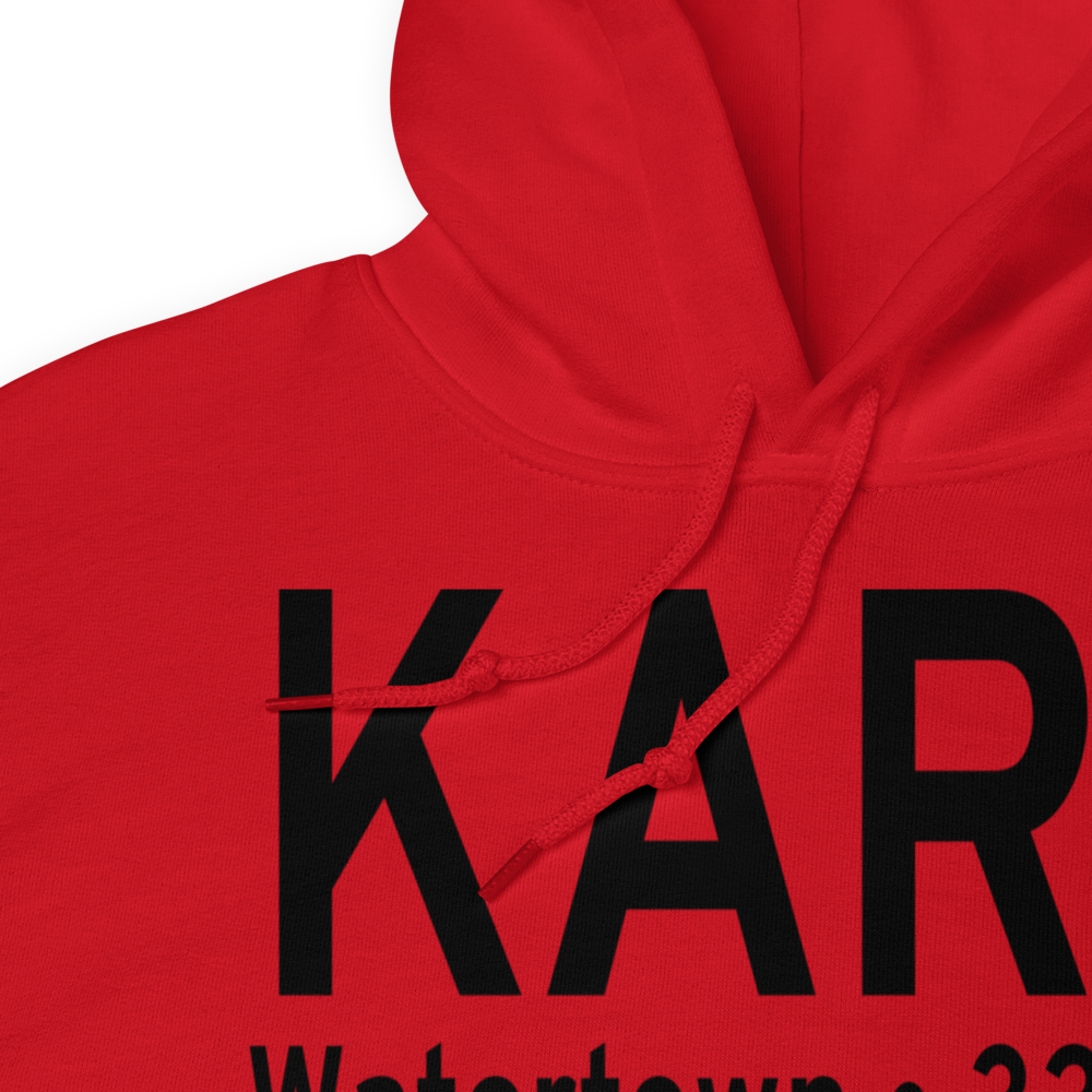 Watertown International Airport (KART) ICAO Hoodie Sweatshirt 