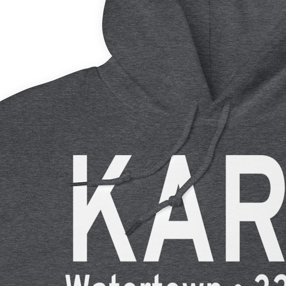 Watertown International Airport (KART) ICAO Hoodie Sweatshirt 