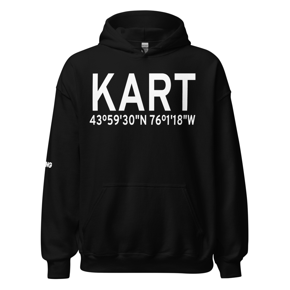 Watertown International Airport (KART) ICAO Hoodie Sweatshirt 