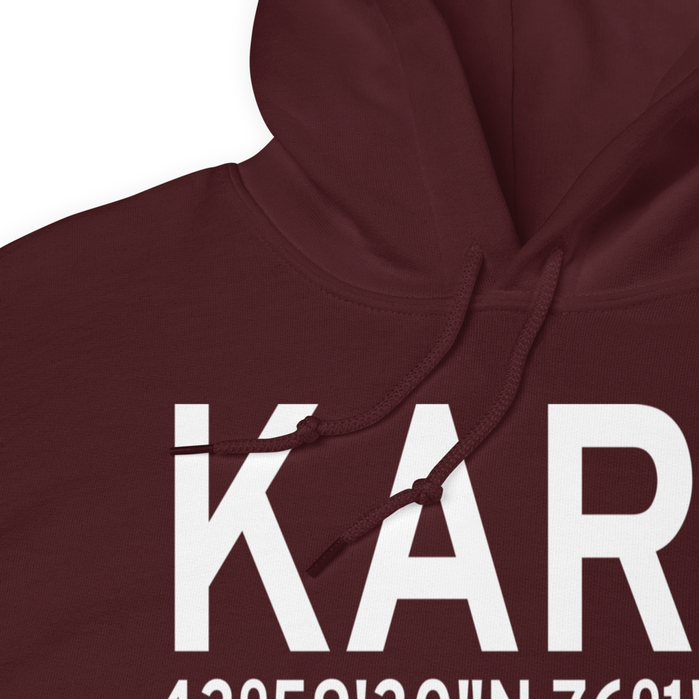 Watertown International Airport (KART) ICAO Hoodie Sweatshirt 