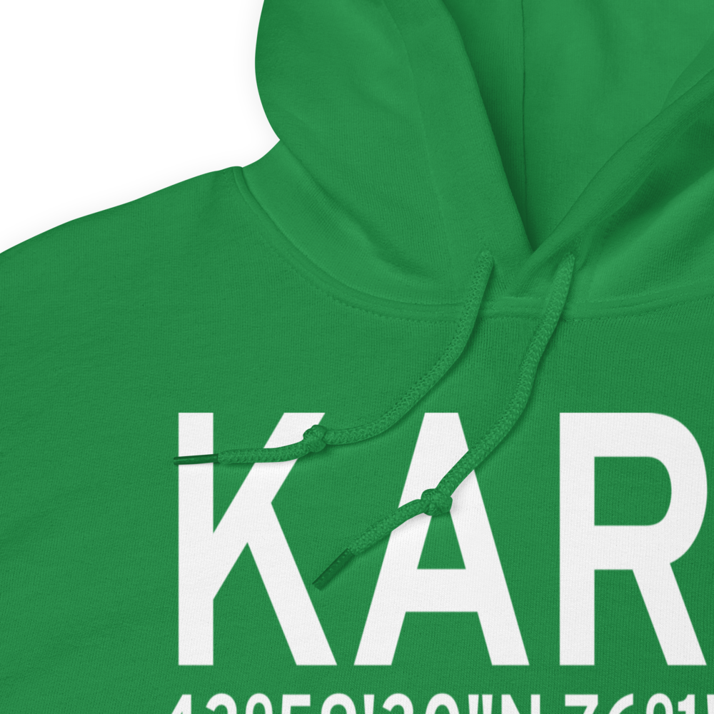 Watertown International Airport (KART) ICAO Hoodie Sweatshirt 