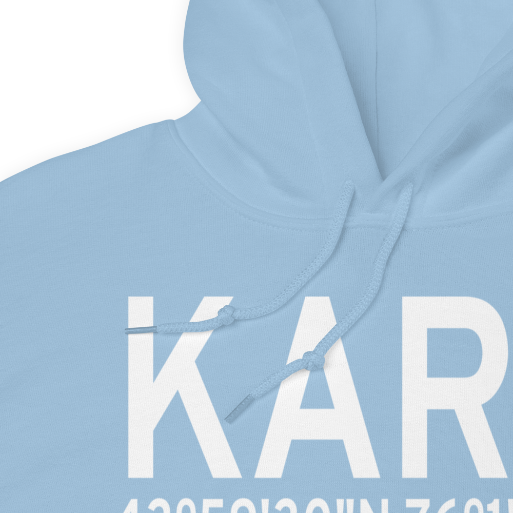Watertown International Airport (KART) ICAO Hoodie Sweatshirt 