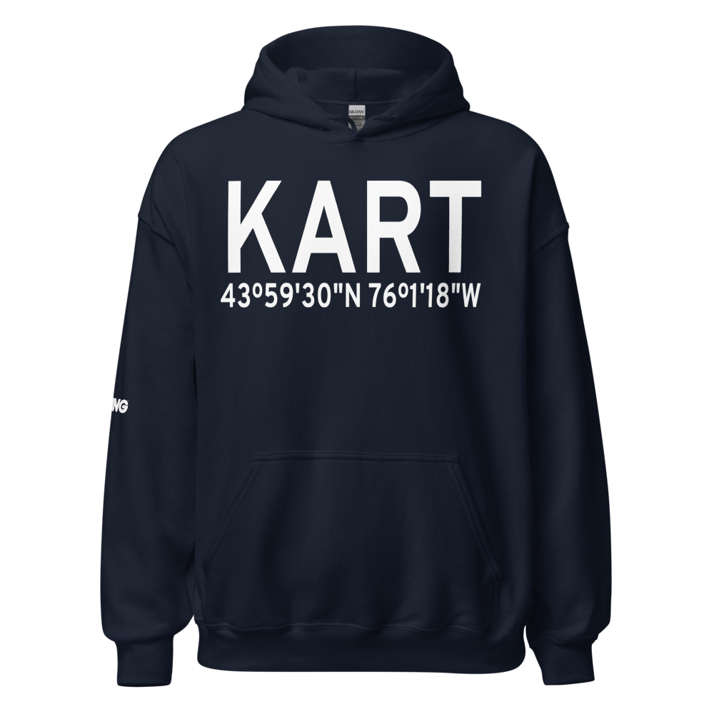 Watertown International Airport (KART) ICAO Hoodie Sweatshirt 