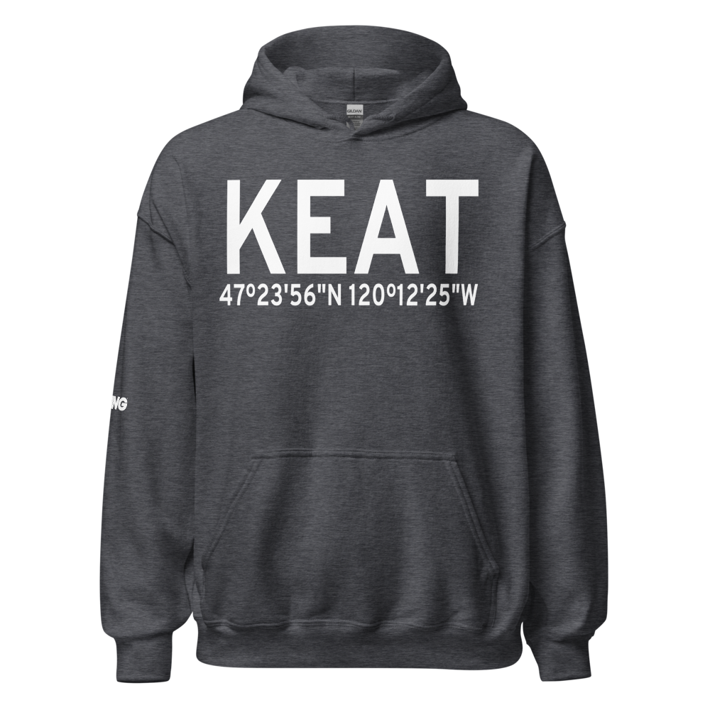 Pangborn Memorial Airport (KEAT) ICAO Hoodie Sweatshirt 