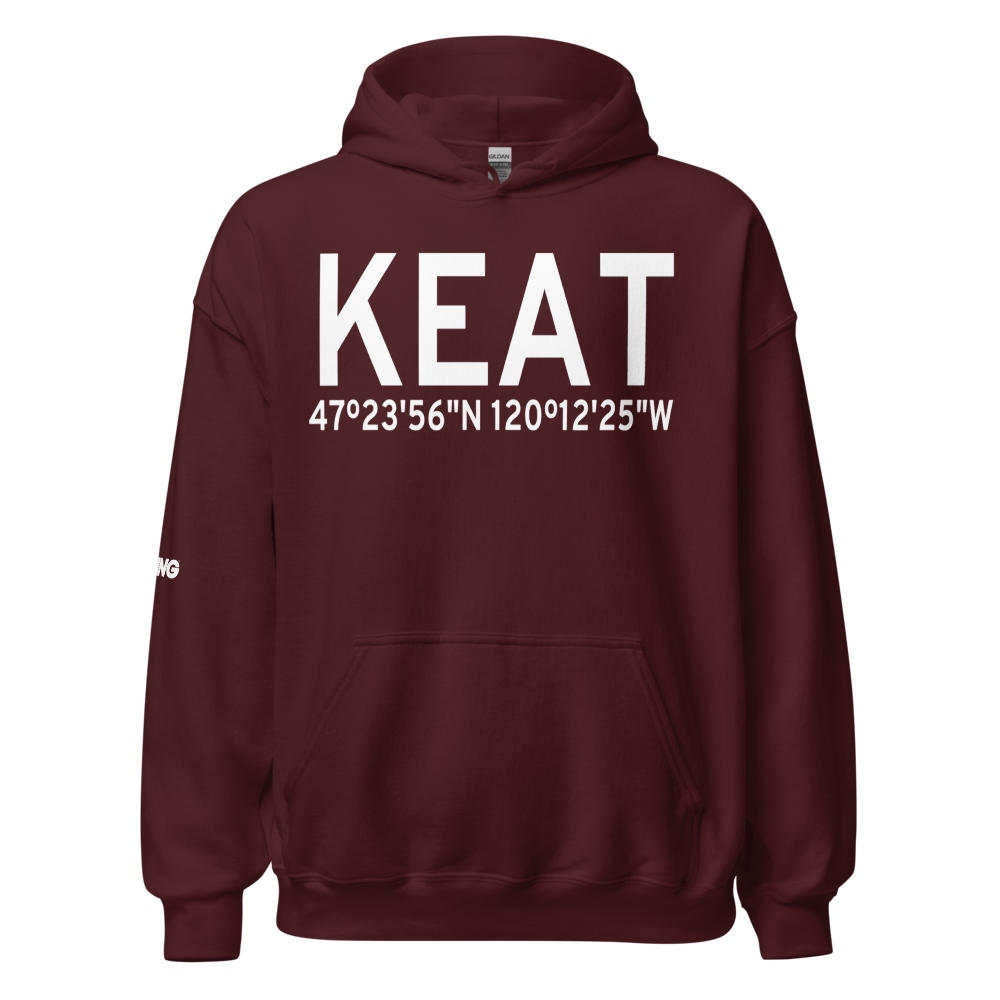 Pangborn Memorial Airport (KEAT) ICAO Hoodie Sweatshirt 