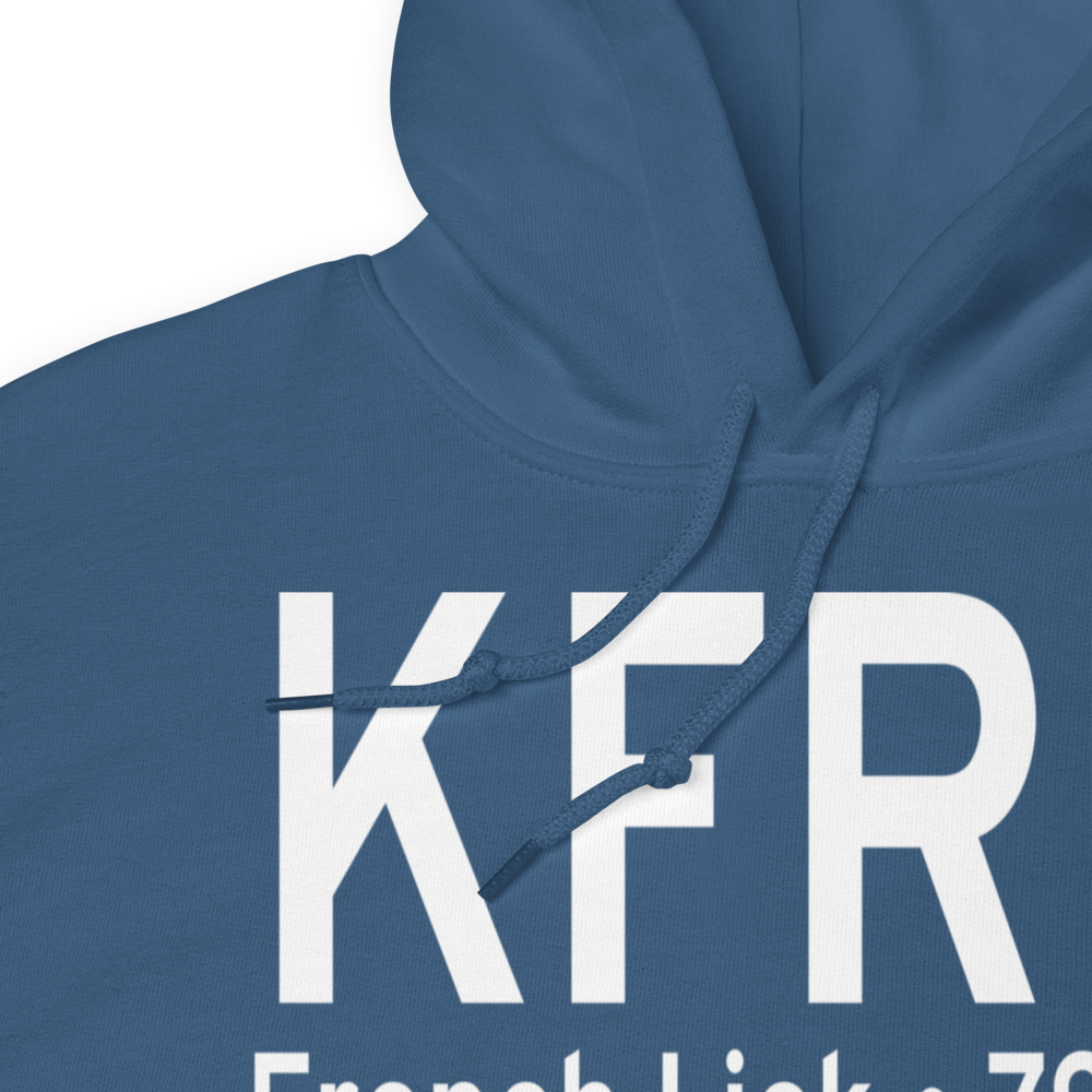 French Lick Municipal Airport (KFRH) ICAO Hoodie Sweatshirt 