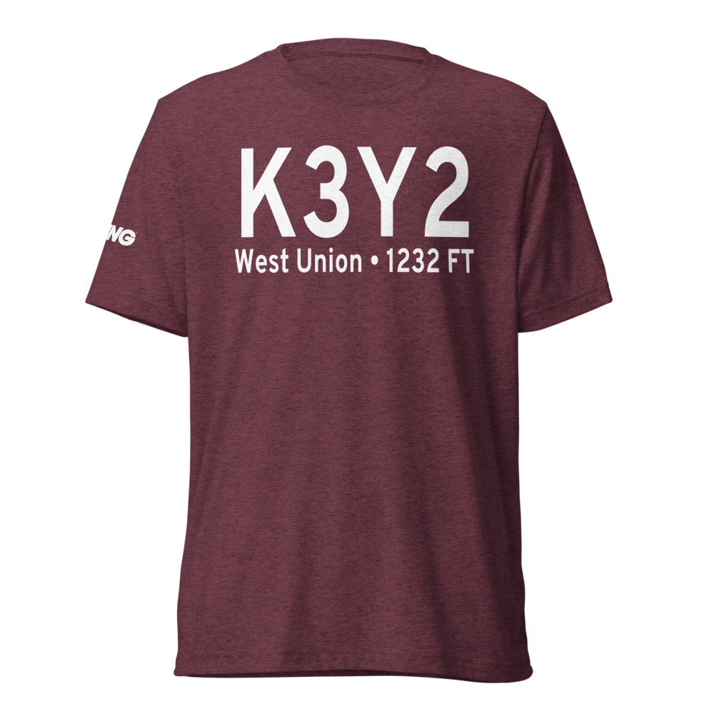 George L Scott Municipal Airport (K3Y2) ICAO Tri-blend T-Shirt 
