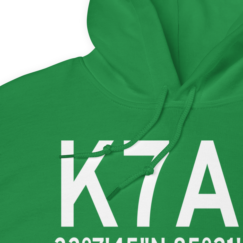 Roanoke Municipal Airport (K7A5) ICAO Hoodie Sweatshirt 