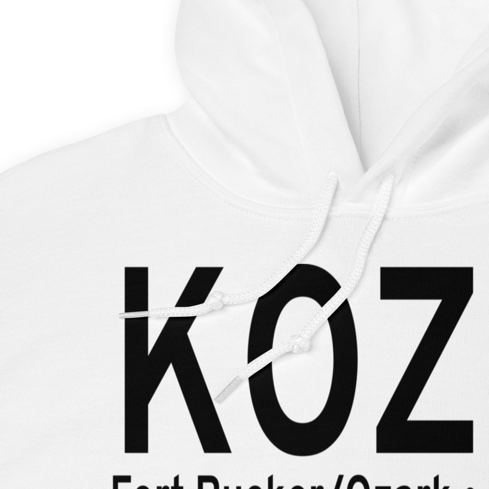 Cairns AAF (Fort Rucker) Air Field (KOZR) ICAO Hoodie Sweatshirt 