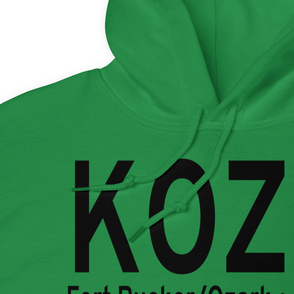 Cairns AAF (Fort Rucker) Air Field (KOZR) ICAO Hoodie Sweatshirt 
