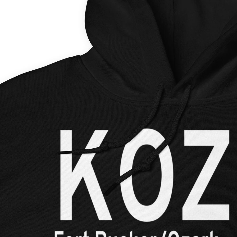 Cairns AAF (Fort Rucker) Air Field (KOZR) ICAO Hoodie Sweatshirt 