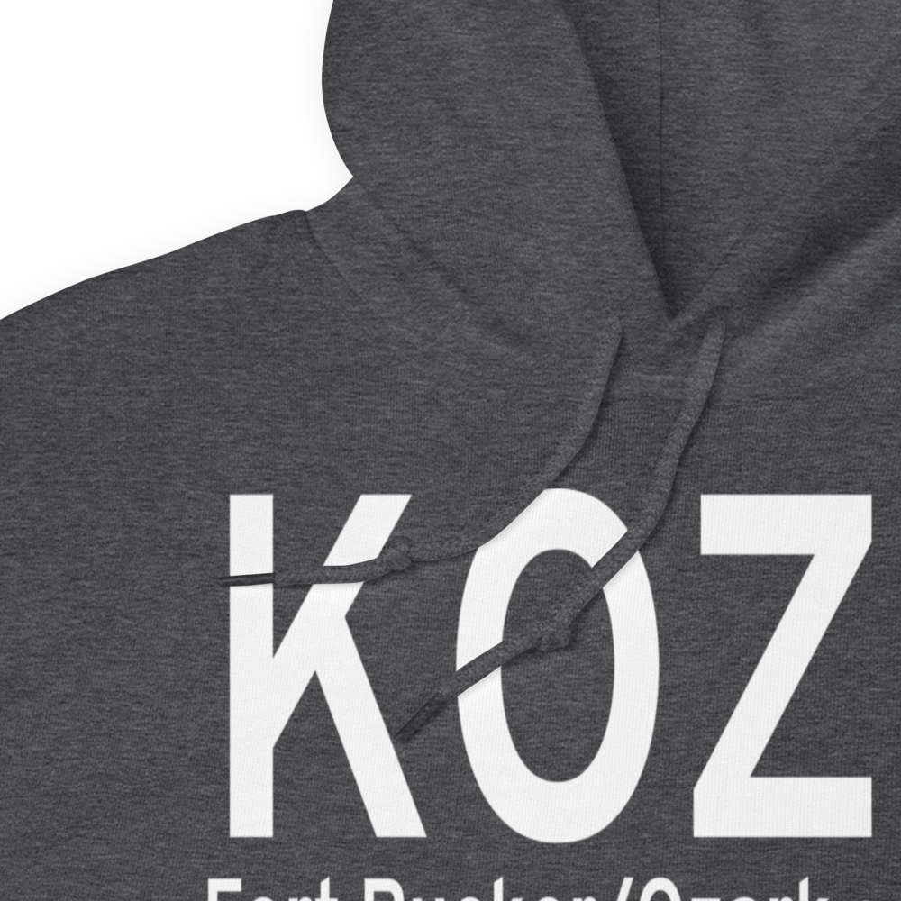 Cairns AAF (Fort Rucker) Air Field (KOZR) ICAO Hoodie Sweatshirt 