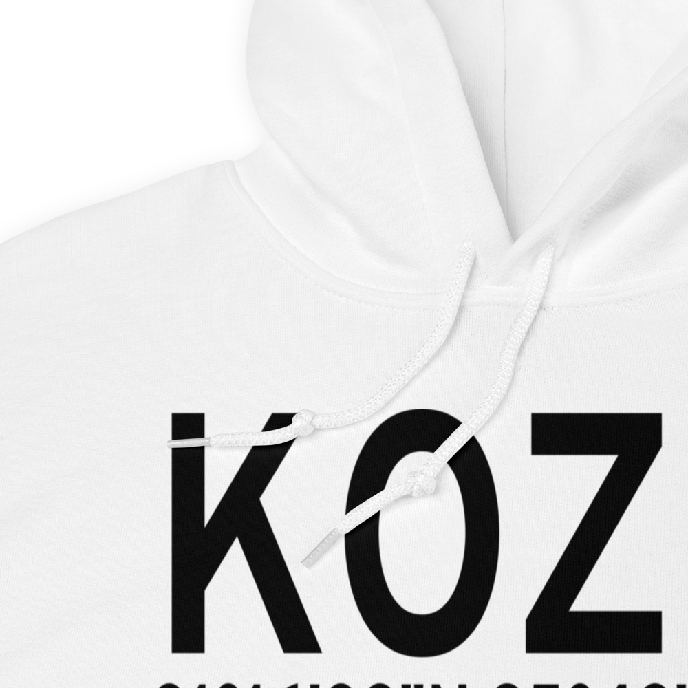 Cairns AAF (Fort Rucker) Air Field (KOZR) ICAO Hoodie Sweatshirt 