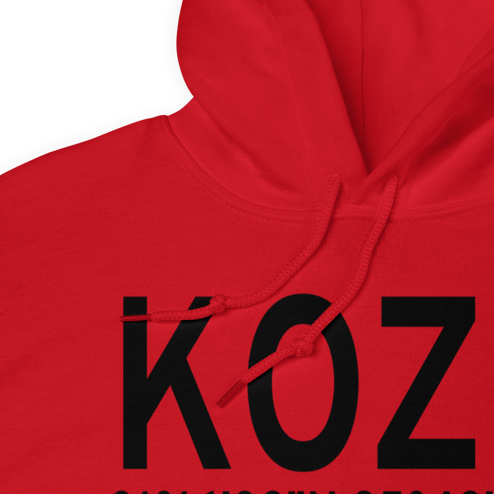 Cairns AAF (Fort Rucker) Air Field (KOZR) ICAO Hoodie Sweatshirt 