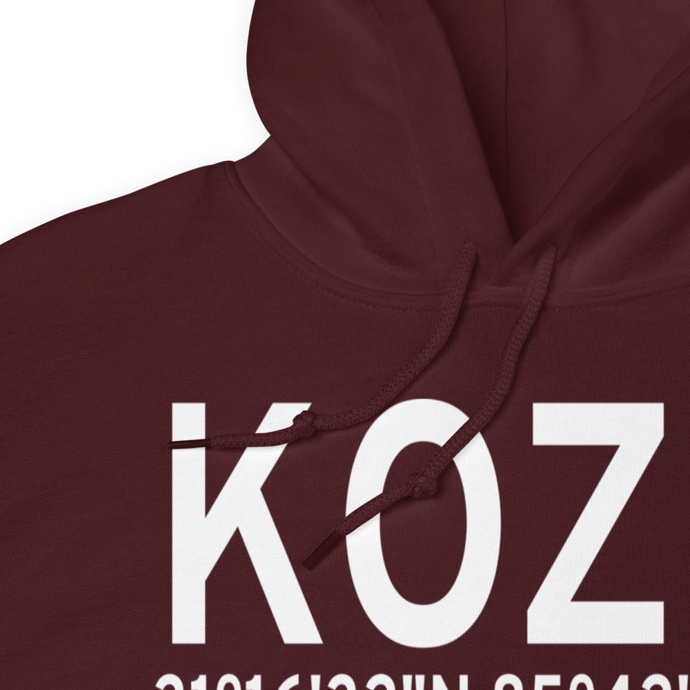 Cairns AAF (Fort Rucker) Air Field (KOZR) ICAO Hoodie Sweatshirt 