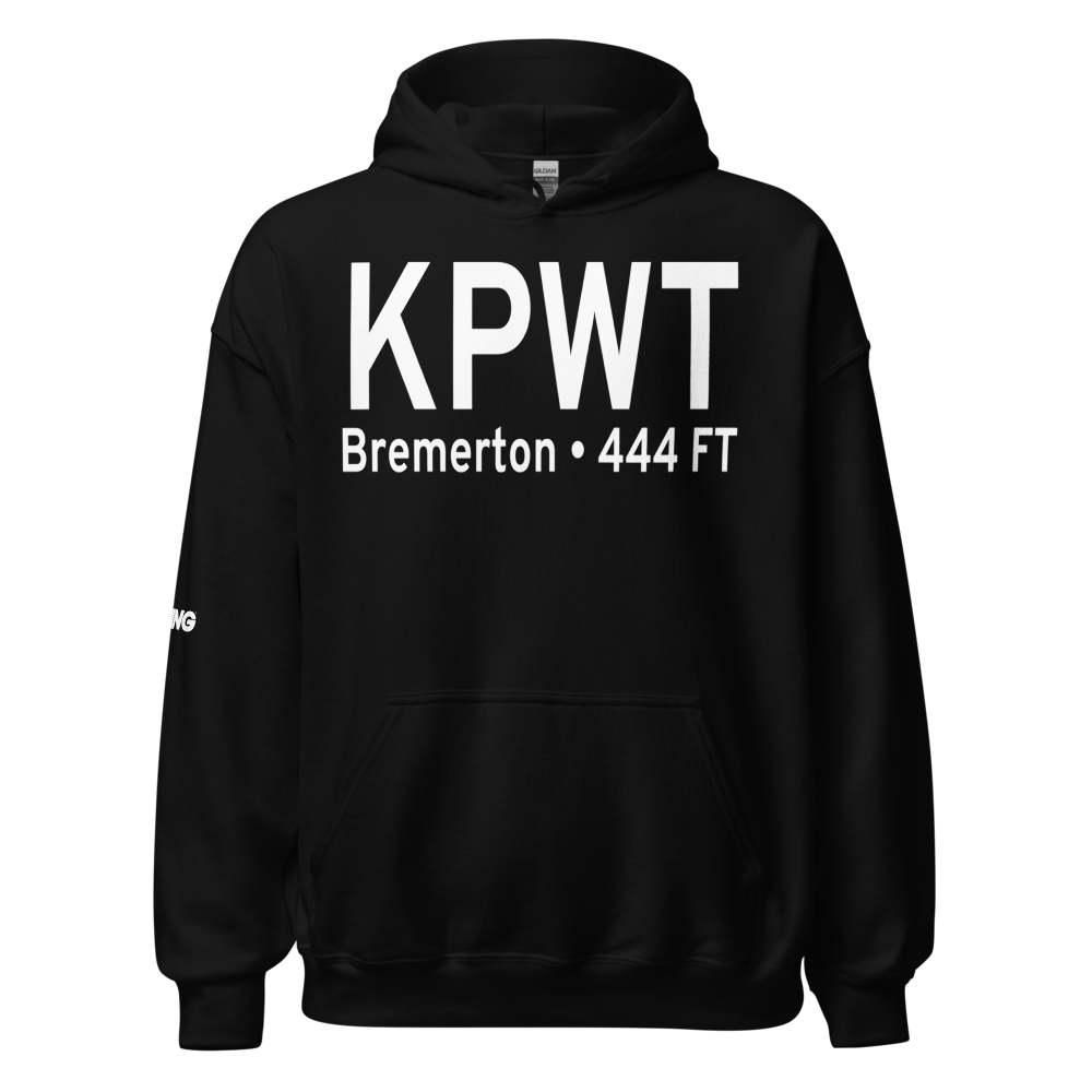 Bremerton National Airport (KPWT) ICAO Hoodie Sweatshirt 