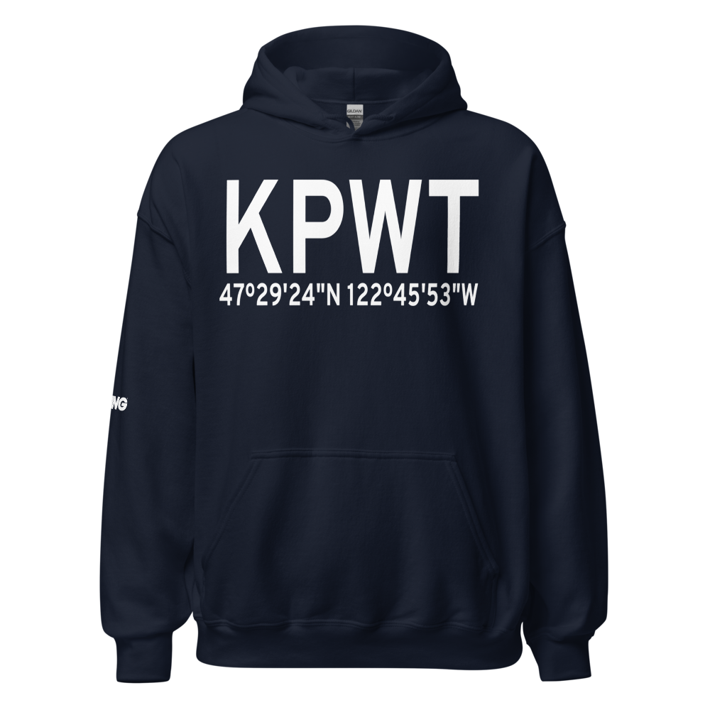 Bremerton National Airport (KPWT) ICAO Hoodie Sweatshirt 