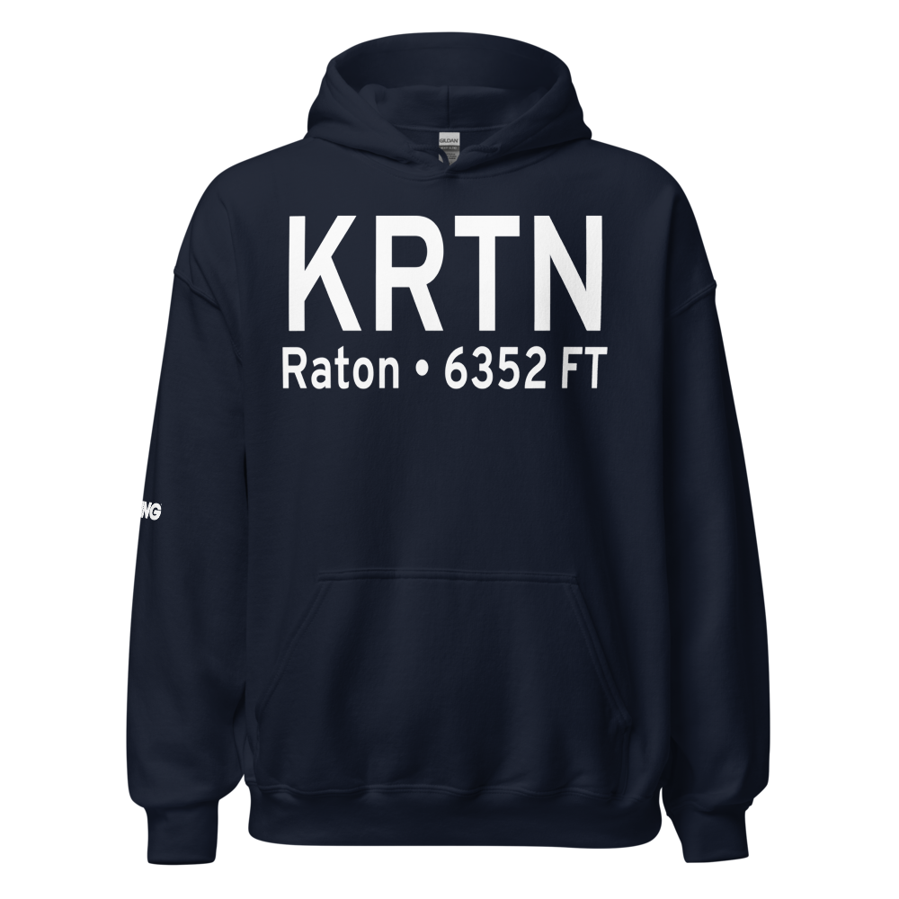 Raton Municipal-Crews Field (KRTN) ICAO Hoodie Sweatshirt 