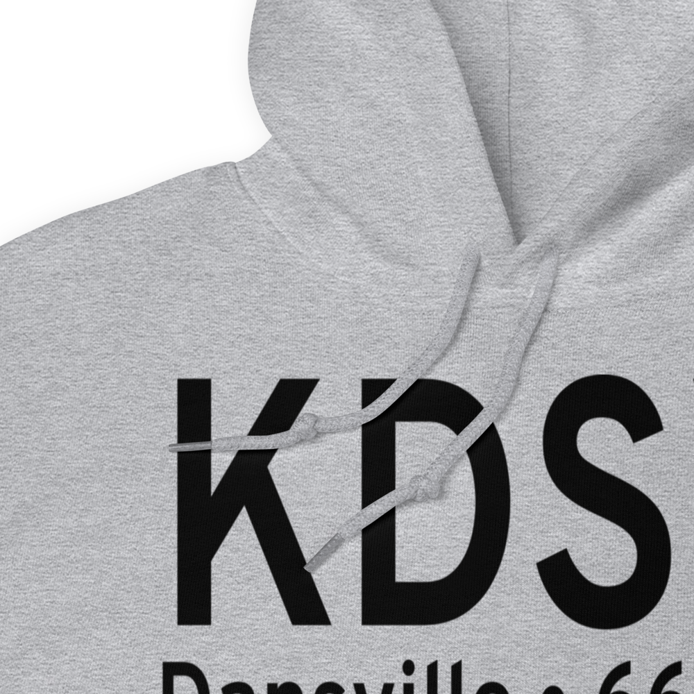 Dansville Municipal Airport (KDSV) ICAO Hoodie Sweatshirt 
