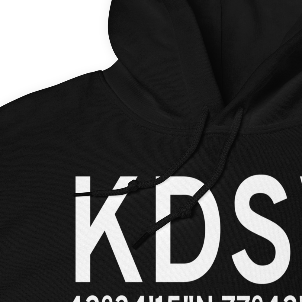 Dansville Municipal Airport (KDSV) ICAO Hoodie Sweatshirt 