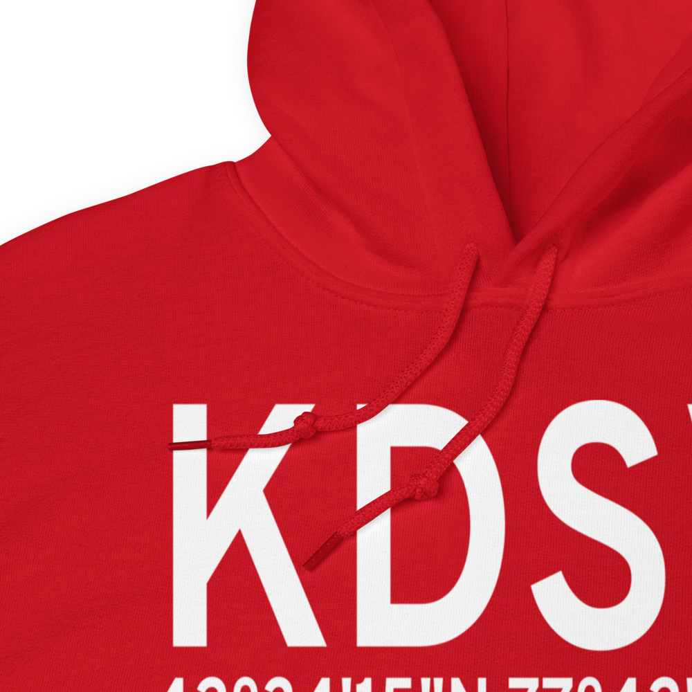 Dansville Municipal Airport (KDSV) ICAO Hoodie Sweatshirt 