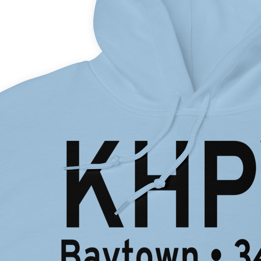 Baytown Airport (KHPY) ICAO Hoodie Sweatshirt 