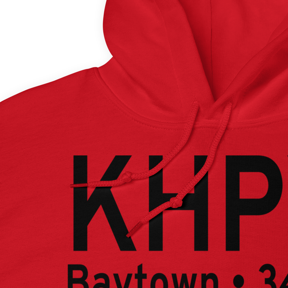 Baytown Airport (KHPY) ICAO Hoodie Sweatshirt 