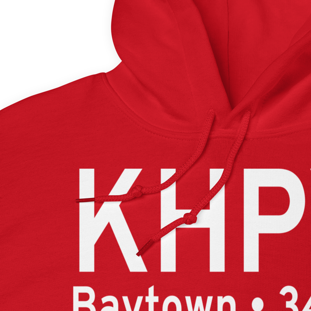 Baytown Airport (KHPY) ICAO Hoodie Sweatshirt 