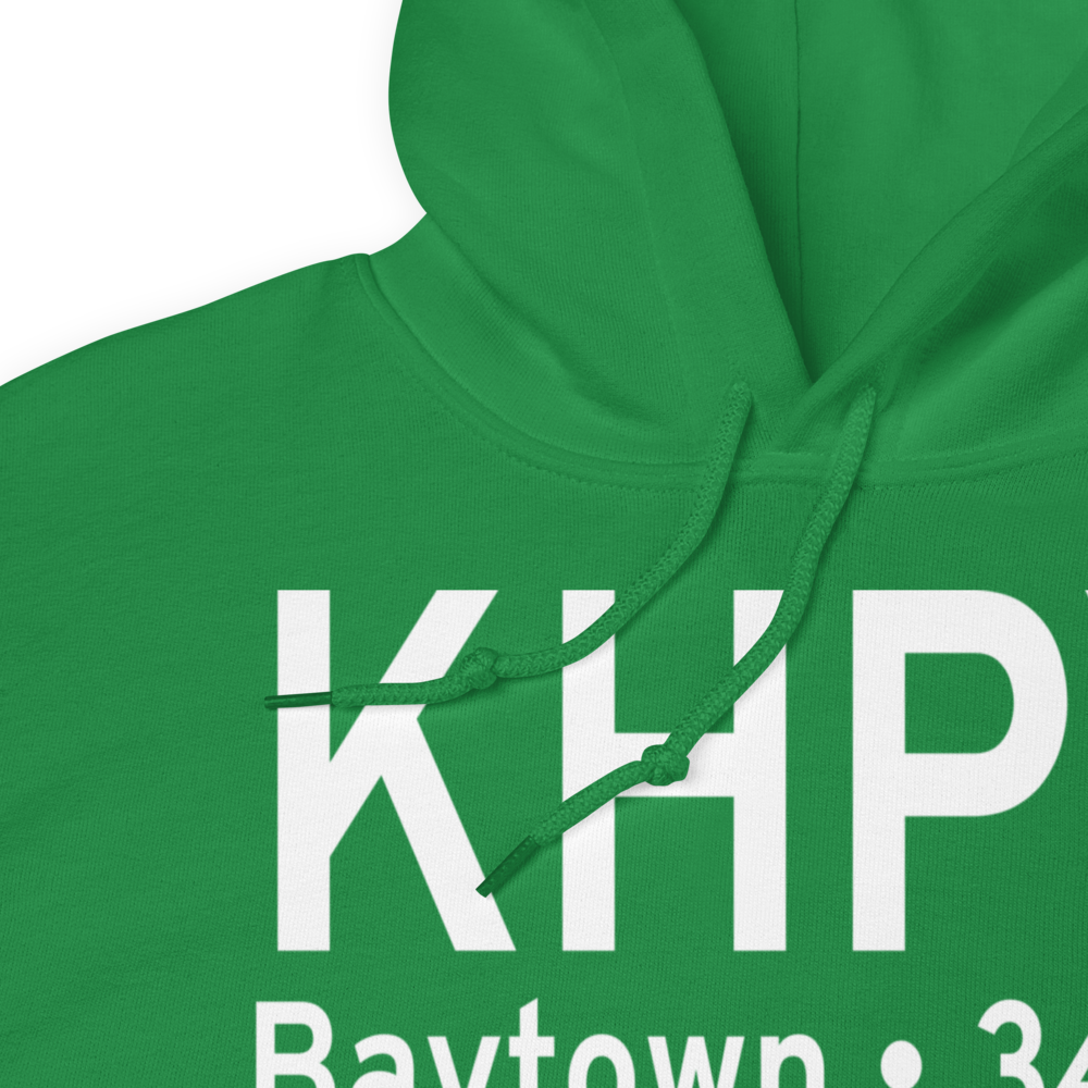 Baytown Airport (KHPY) ICAO Hoodie Sweatshirt 