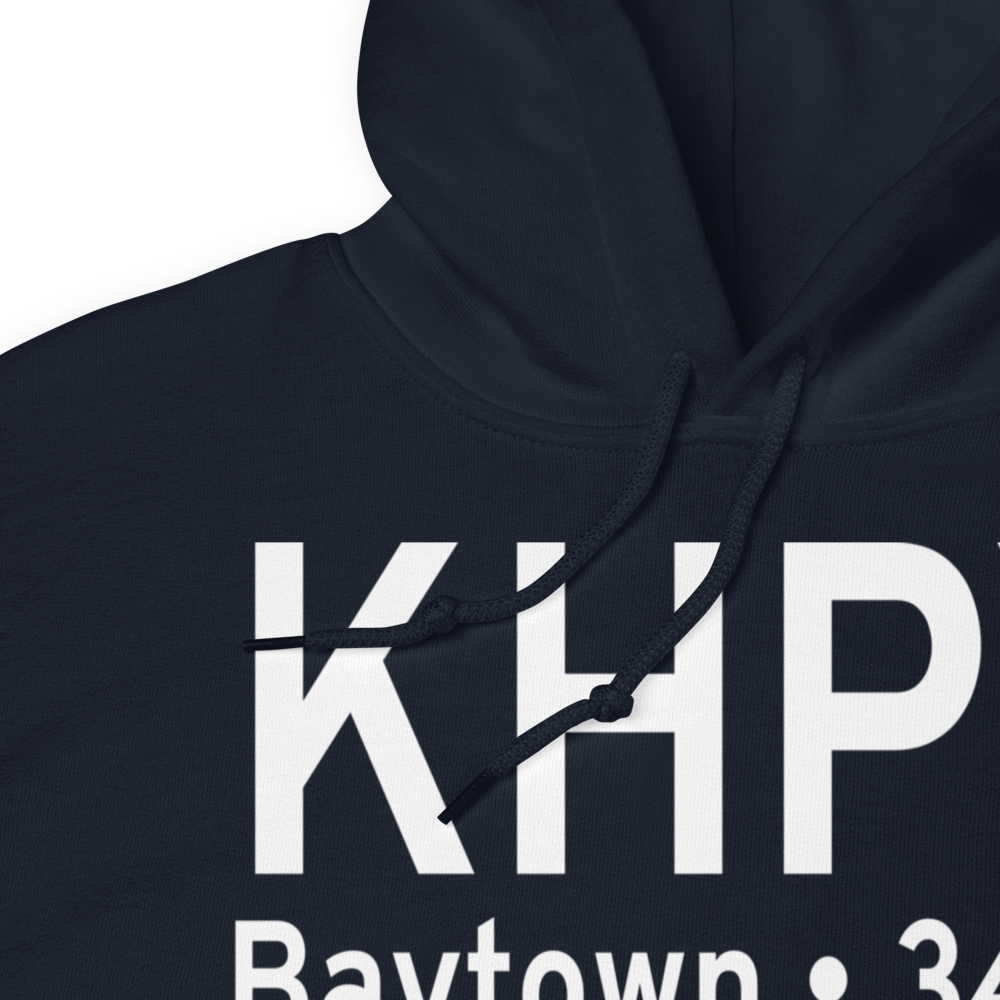 Baytown Airport (KHPY) ICAO Hoodie Sweatshirt 