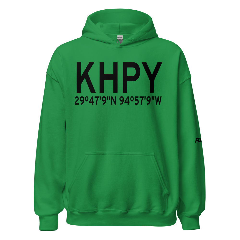 Baytown Airport (KHPY) ICAO Hoodie Sweatshirt 