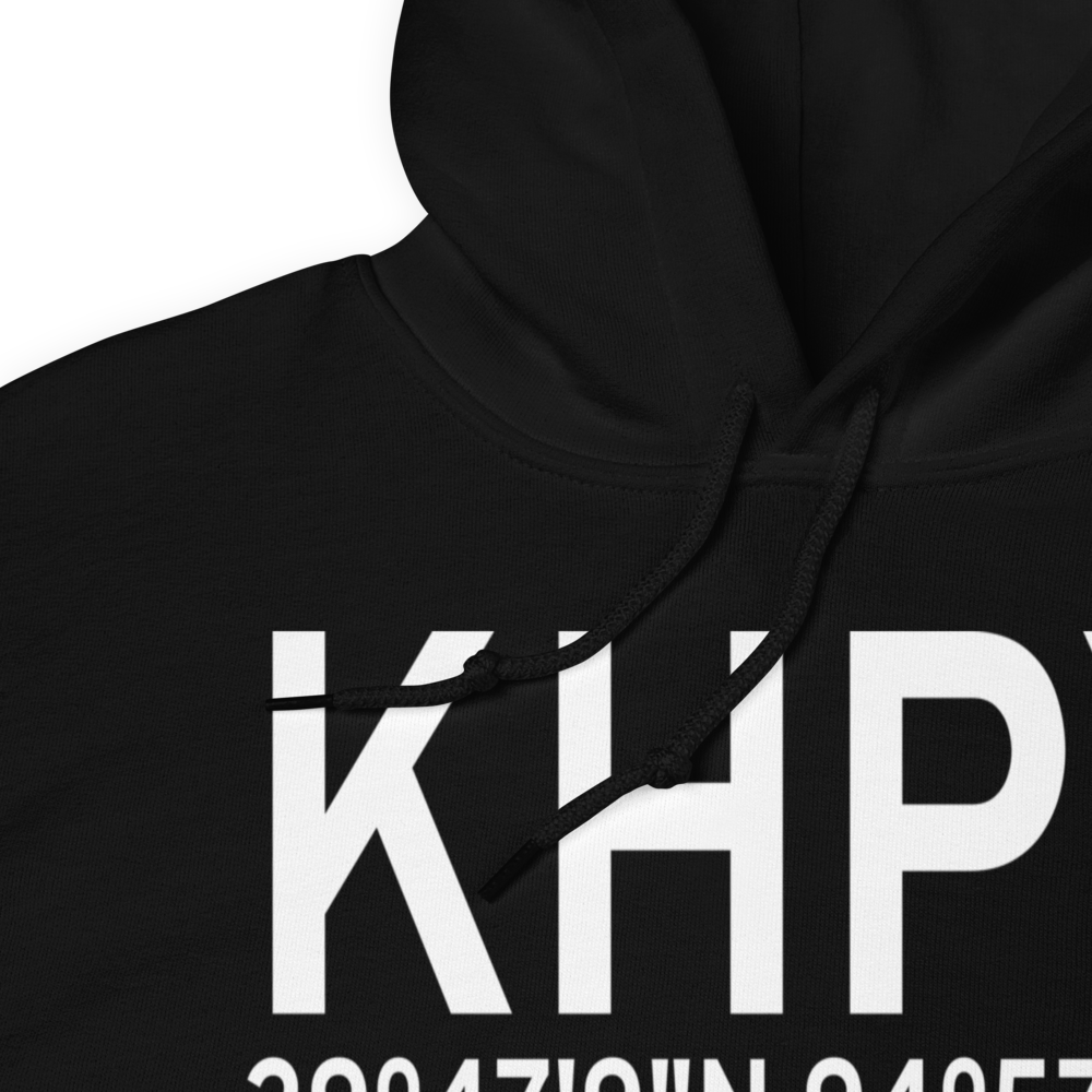 Baytown Airport (KHPY) ICAO Hoodie Sweatshirt 
