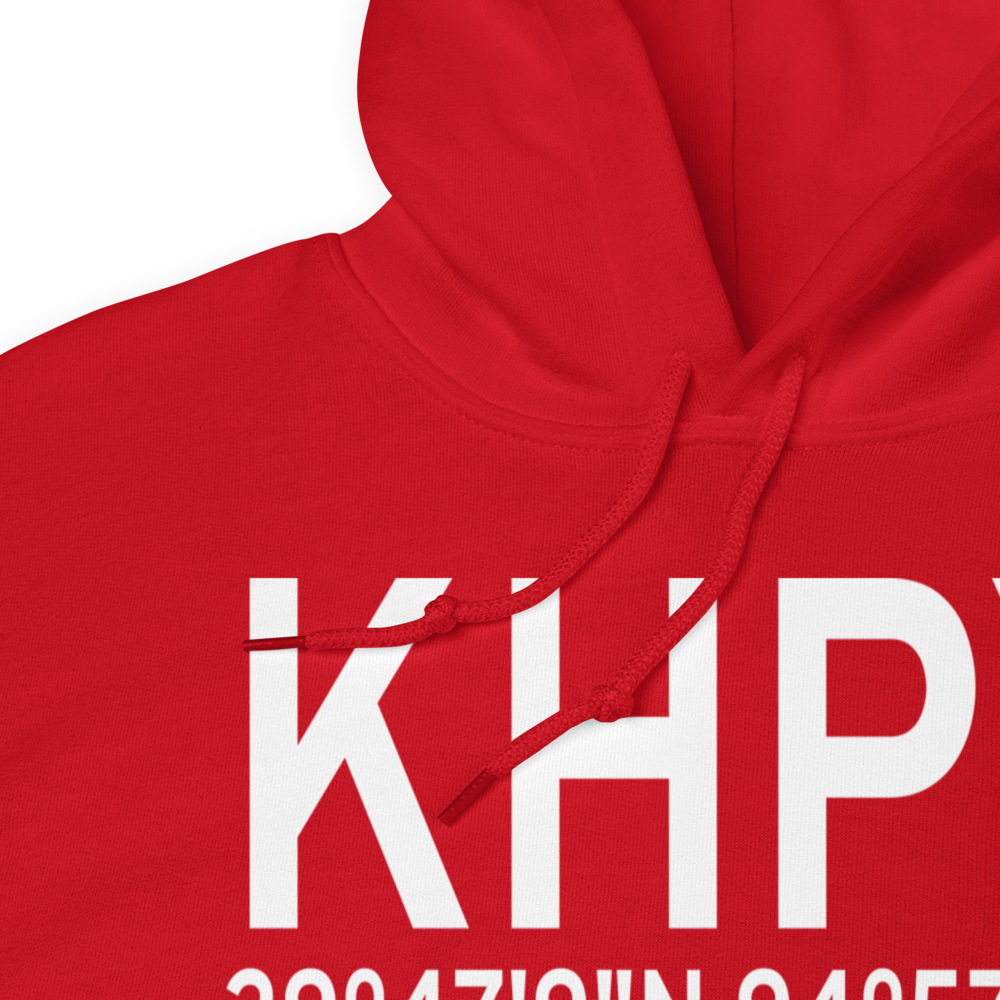 Baytown Airport (KHPY) ICAO Hoodie Sweatshirt 