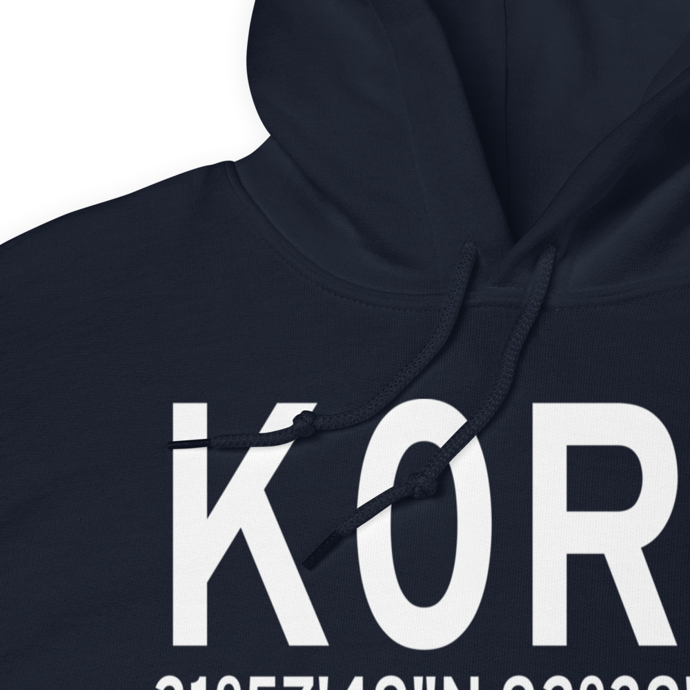 David G Joyce Airport (K0R5) ICAO Hoodie Sweatshirt 