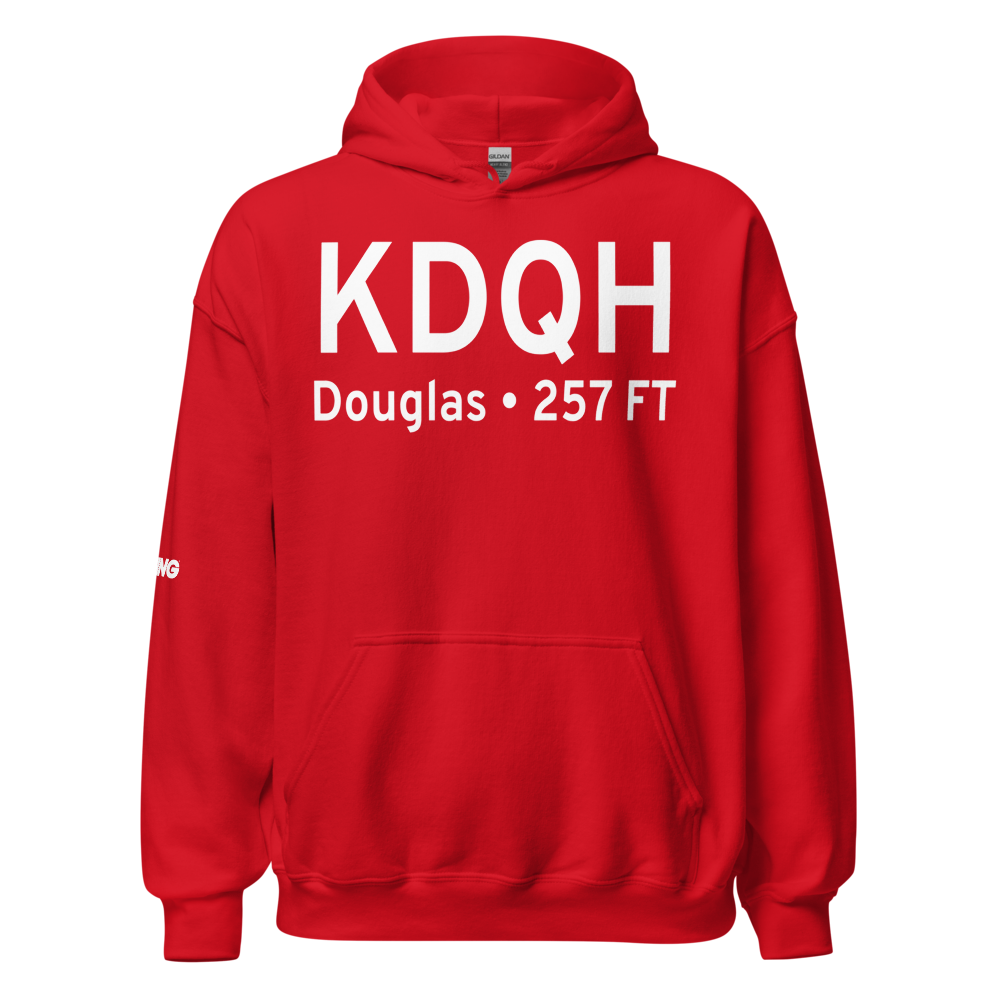 Douglas Municipal Airport (KDQH) ICAO Hoodie Sweatshirt 