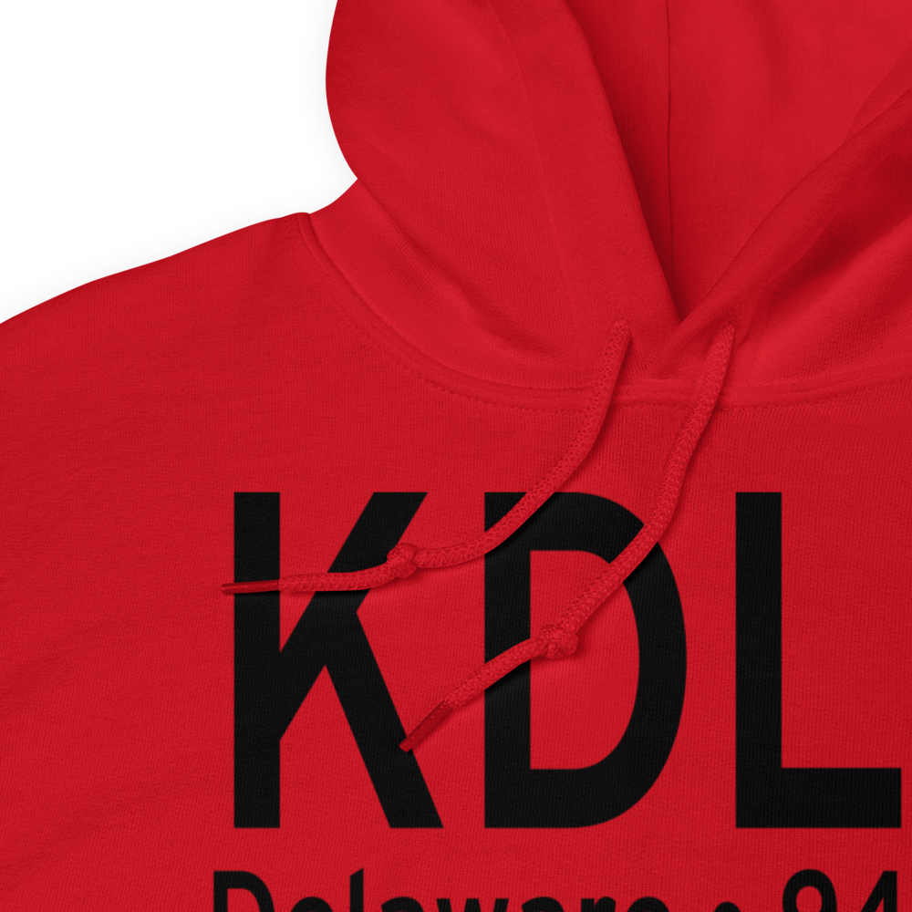 Delaware Municipal Airport (KDLZ) ICAO Hoodie Sweatshirt 