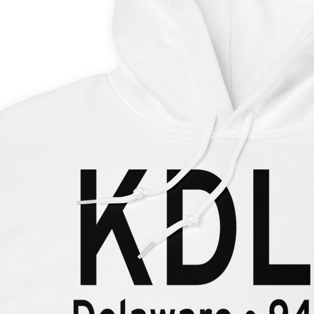 Delaware Municipal Airport (KDLZ) ICAO Hoodie Sweatshirt 
