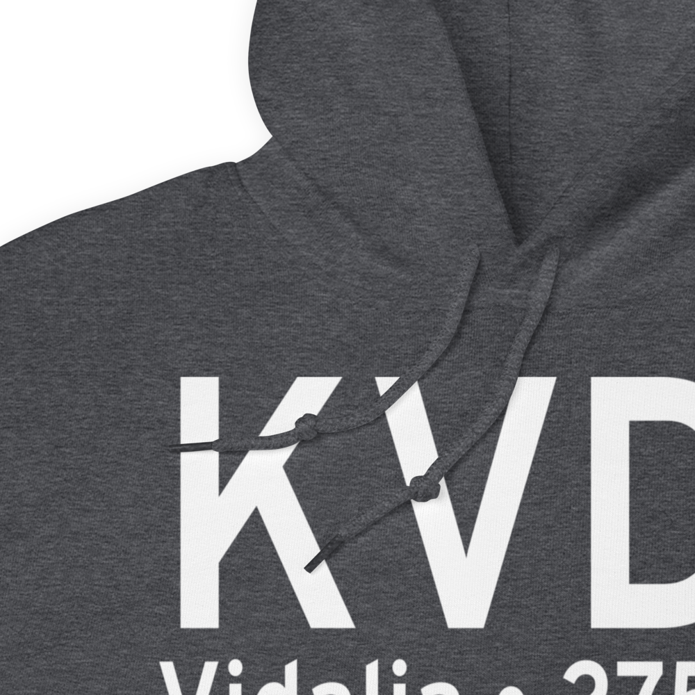 Vidalia Regional Airport (KVDI) ICAO Hoodie Sweatshirt 